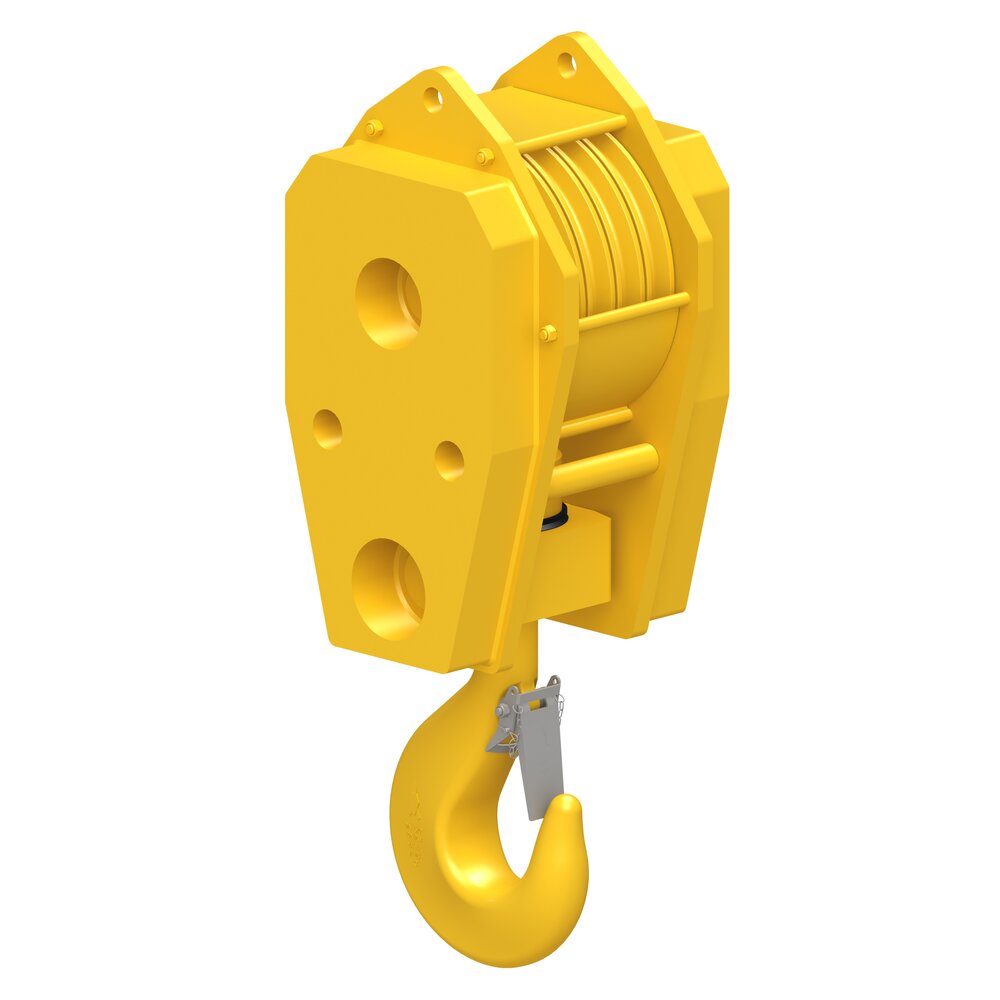 Moufle de grue à mouflage 4 poulies Traction Levage